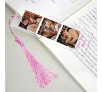Personalised Bookmark Book Marks for Women Photo Gifts for Christmas Bookmarks Gifts for Women Men Book Mark for Book Lovers Gifts Birthday Christmas Anniversary (3 Photo)