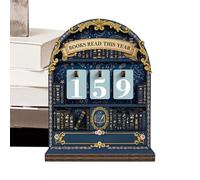 Personalised Books Read This Year Counter, ReadingTracker Challenge, Vintage Books Read This Year Sign Wooden, Book Counter Tracker Sign For Reading, ReadingJournal For Book Lovers And Readers