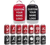 Personalised Boot Bag - Custom Name Text Logo, Golf Shoe Bag, Football Boot Bag, Rugby Boot Bag, Sports Bag Kids Adults, Ideal Personalised Gifts for Sports Lovers