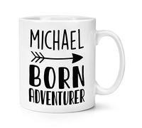 Personalised Born Adventurer 10oz Mug Cup