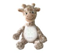 Personalised Born in 2026 Giraffe Teddy Bear New Baby Gift | For newborns, godchildren & grandchildren; safari nursery gift; baby shower present; 2026 birth keepsake