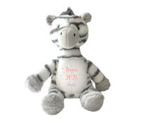 Personalised Born in 2026 Zebra Teddy Bear New Baby Gift