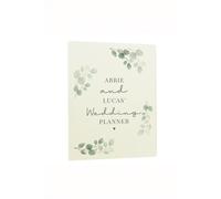 Personalised Botanical Wedding Planner White
