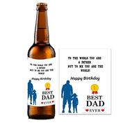 Personalised Bottle Label Birthday No1 Best dad Father Daddy Suitable for Bottle of Beer BL051