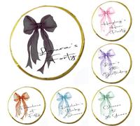 Personalised Bow Chocolate Neapolitan Squares Birthday Congratulations Cheers Thank you Fabulous at 30 40 50 60 Party Favour Gift Custom Own Design (50, Gold Coin)