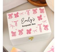 Personalised Bow Storage Box I Baby Christening I Birthday's I Mother's Day