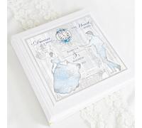 Personalised & Boxed Silver Cinderella Photo Album for Weddings and other occasions
