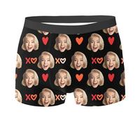 Personalised Boxer for Men Underwear,Custom Face Boxer Briefs,Personalised Face Boxers with Photo
