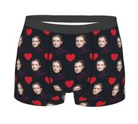 Personalised Boxers for Men,Boxers Briefs with Face on Personalised Custom Face Photo Mens Boxer Briefs Underwear Personalized Pants Shorts with Name Photo Funny Gifts for Him (Style3)
