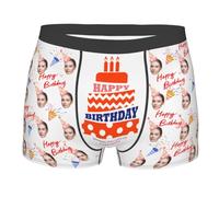 Personalised Boxers for Men,Boxers Briefs with Face on Personalised Custom Face Photo Mens Boxer Briefs Underwear Personalized Pants Shorts with Name Photo Funny Gifts for Him (Style5)