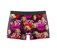 Personalised Boxers for Men, Boxers with Face on Personalised, Custom 1~3 Photos, Funny Men's Boxer Shorts, Personalised Gifts for Men Dad Boyfriend, S~XL