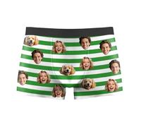 Personalised Boxers for Men, Boxers with Face on Personalised, Custom 1~3 Photos, Funny Men's Boxer Shorts, Personalised Gifts for Men Dad Boyfriend, S~XL