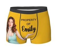 Personalised Boxers for Men,Custom Face Boxer Briefs Personalized Underwear Photo Picture Customized Boxers Underpants Underwear Personalised Gifts for Him (Polyester, Style8)
