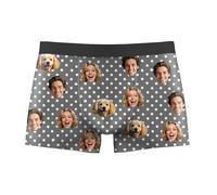 Personalised Boxers For Men,Heart Boxers With Face On Personalised,Funny Boxer Briefs Mens,Personalised Gifts For Men Him Boyfriends Daddy Husband Birthday