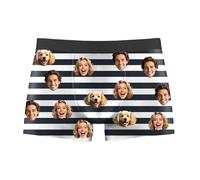 Personalised Boxers For Men,Heart Boxers With Face On Personalised,Funny Boxer Briefs Mens,Personalised Gifts For Men Him Boyfriends Daddy Husband Birthday