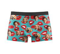 Personalised Boxers For Men,Heart Boxers With Face On Personalised,Funny Boxer Briefs Mens,Personalised Gifts For Men Him Boyfriends Daddy Husband Birthday
