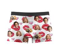 Personalised Boxers For Men,Heart Boxers With Face On Personalised,Funny Boxer Briefs Mens,Personalised Gifts For Men Him Boyfriends Daddy Husband Birthday