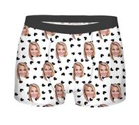 Personalised Boxers For Men With Face Photo Custom Funny Boxers For Men Personalised Gifts For Valentine'S Day Christmas Day For Men Multicolor S-2Xl