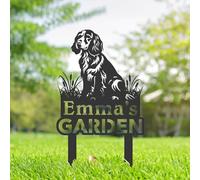 Personalised Boykin Spaniel Dog Metal Garden Sign, Dog Memorial Plaque, Pet Tombstones for Grave, Dog Remembrance Gifts, Pet Name Plaque, Custom Yard Sign With Stake, Outdoor Garden Decor
