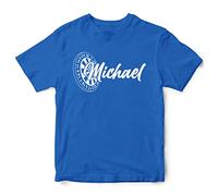 Personalised Boys Darts T Shirt, Kids Custom Dart Gifts Boys Tee, Christmas and Birthday Gifts for Son who Loves Playing Darts, 5-6 Years, Royal