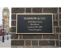 Personalised Brass & Black Engraved Plaque | Custom Metal Name Plate for Home, Office, Business, Memorial, Door, Wall & Building Sign | Made to Your Size & Personalised Text