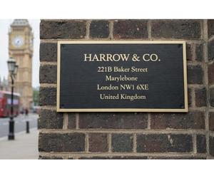 Personalised Brass & Black Engraved Plaque | Custom Metal Name Plate for Home, Office, Business, Memorial, Door, Wall & Building Sign | Made to Your Size & Personalised Text