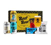 Personalised BrewDog Craft Beer Gift Set with BrewDog Glass - 3 Brewdog Beers + 3 Snack Packs | Perfect Gift for Beer Lovers | Christmas | Father's Day