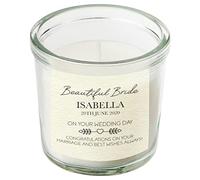 Personalised Bride Gift Scented Candle Jar Custom Message Wedding Gifts for The Bride Candles Special Day Present Keepsake for Brides (Small)