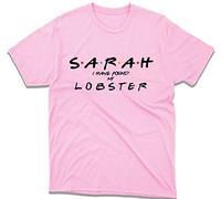 Personalised Bride Party Lobster T-Shirt Your Custom Name Hen Do Bride to Be Wedding Matching Friends Unisex Gift Tee Top (Light Pink, M)