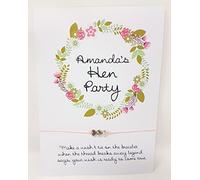 Personalised Bride Tribe Floral Wedding Wish Bracelet Hen Party Favour Vintage D4 (10)