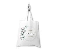 Personalised Bridesmaid Tote Bags, Wedding Tote Bags, Wedding Date, Role and Names Fully Customisable, White Wedding Gift Bags, Bridesmaid Gift Bag, Maid Of Honour, Flower Girl