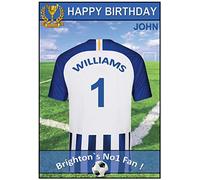 Personalised Brighton Jersey Football Birthday Card (19-20)