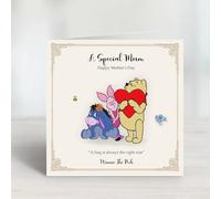 Personalised Brights Winnie The Pooh Mother's Day Card - Hug Quote