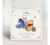 Personalised Brights Winnie The Pooh Mother's Day Card - Spell Love Quote
