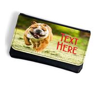 Personalised British Bulldog Tobacco Pouch Rolling Cigarette Baccy Case Pet Dog Unisex Smoking Gift KS164
