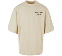 Personalised Build Your Brand Embroidered Oversized Sleeve Tee Casual Unisex Gym