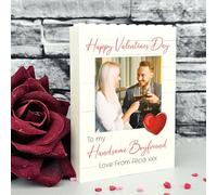 Personalised Building Blocks Photo Plaque "For As Long As We Have Each Other" | Custom Photo & Names Romantic Keepsake | Couple Gift for Valentine's Day (Square Photo, Small - 7.9cm x 6.4cm)