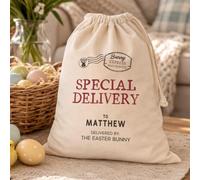 PERSONALISED Bunny Express Mail Service - Easter Gift Sack