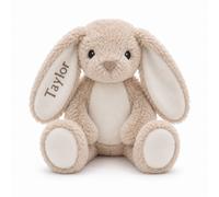 Personalised Bunny Teddy Embroidered Baby Gift Plush Soft Toy Christening