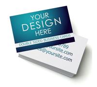 Personalised Business Cards Double Sided, Professional Digital Printing, Custom Business Cards, Loyalty Cards, Thank You Cards (350gsm Budget, 100)
