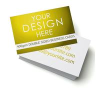 Personalised Business Cards, Double Sided, Professional Digital Printing, Custom Cards (400gsm Luxury, 500)