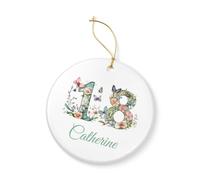 Personalised Butterfly Floral Birthday Ornament, Milestone Ages 13-90, 7.5cm Display Keepsake (18th Birthday)