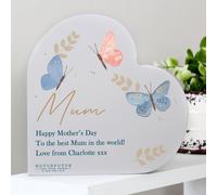 Personalised Butterly Heart Ornament