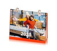 Personalised Calendar 2025 Custom Photo Desk Calendar 2025 With 7 Photos & Text Design Your Own New Year'S Desk Calendar Personalised New Year Gifts For Family Friends Lover