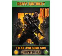 Personalised Call Of Duty XBox Inspired Birthday Card