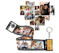 Personalised Camera Film Roll Keychain, Custom Camera Roll Film Keyring with Photo 10/15/20/25 Pcs, Customised Gifts For Christmas Holiday Birthday Anniversary Day for Lovers, Family, Friend (Style 1)