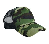 PERSONALISED CAMO TRUCKER CAPS ~ ANY TEXT/LOGO/IMAGE PRINTED Rapper 3 x styles