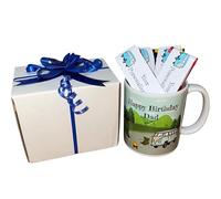 Personalised Campervan Mug Gift Set, 325ml Ceramic Cup with Chocolates and Gift Box