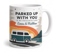 Personalised Campervan Mug Parked Up With You Van Life Gift 11oz