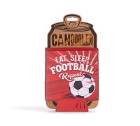 Personalised Can Cooler (Football (Red & White))